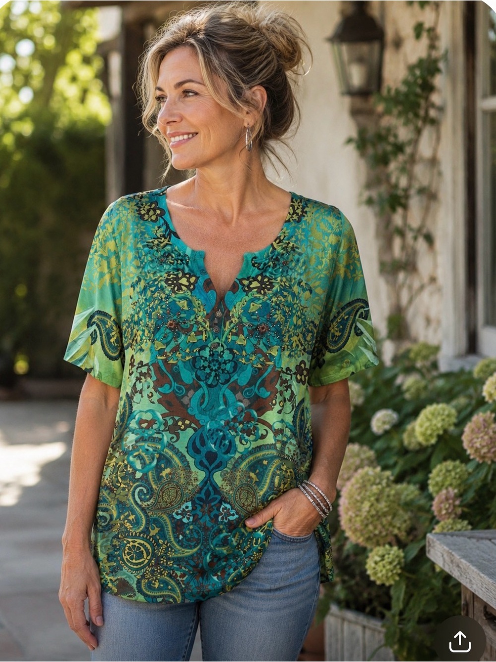 One World embellished tee size 1X